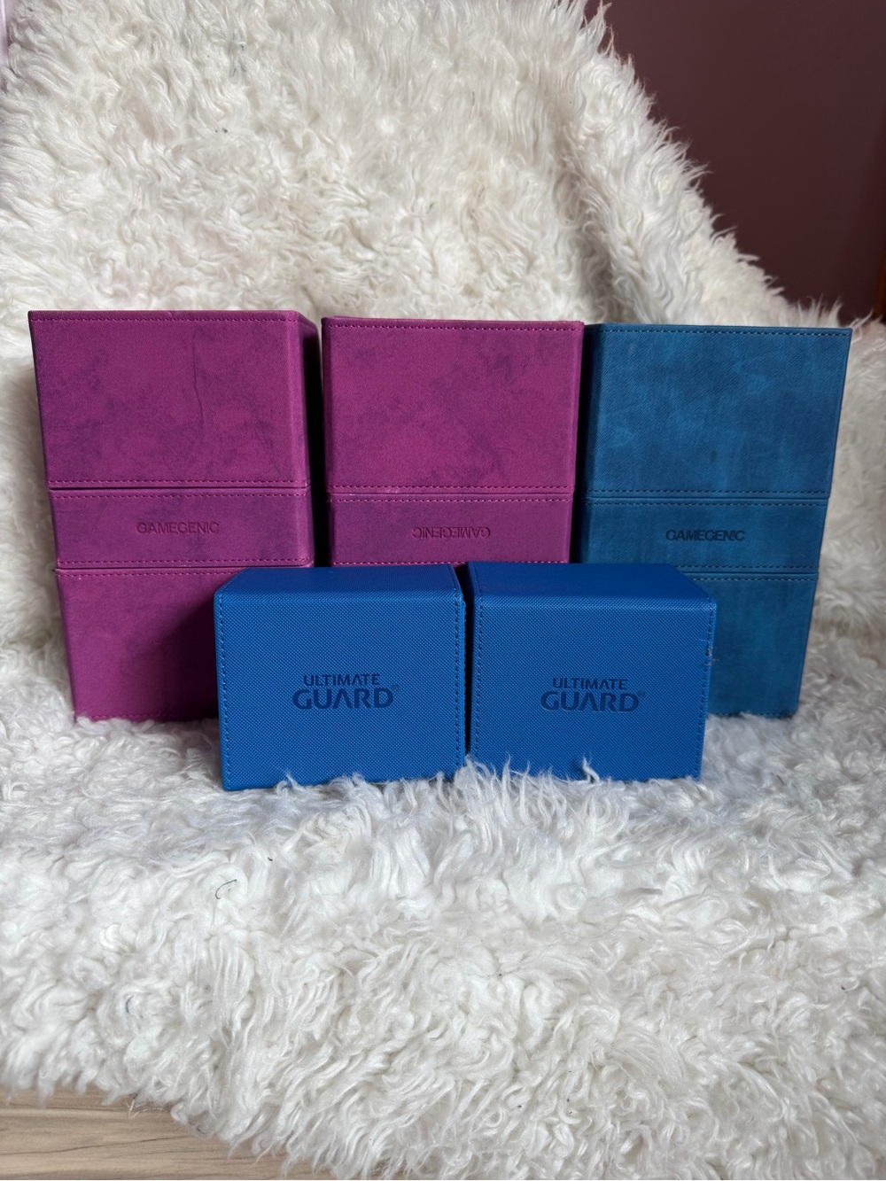 Gamegenic Stronghold Card Vault Trio  Turquoise and Magenta MTG